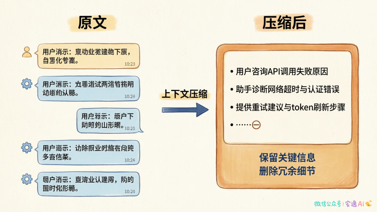 压缩技术对比图,展示原文vs压缩后的效果